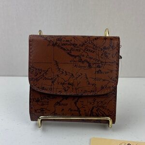 Patricia Nash brown map wallet new
